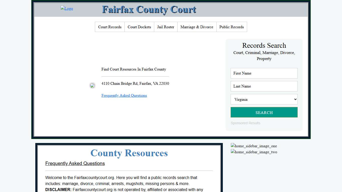 Fairfax County Court | Records Search