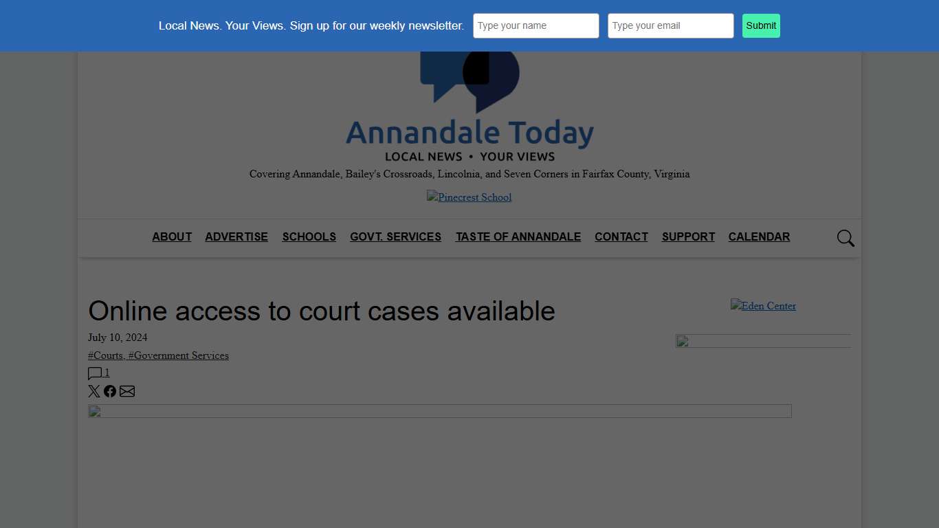 Online access to court cases available - Annandale Today
