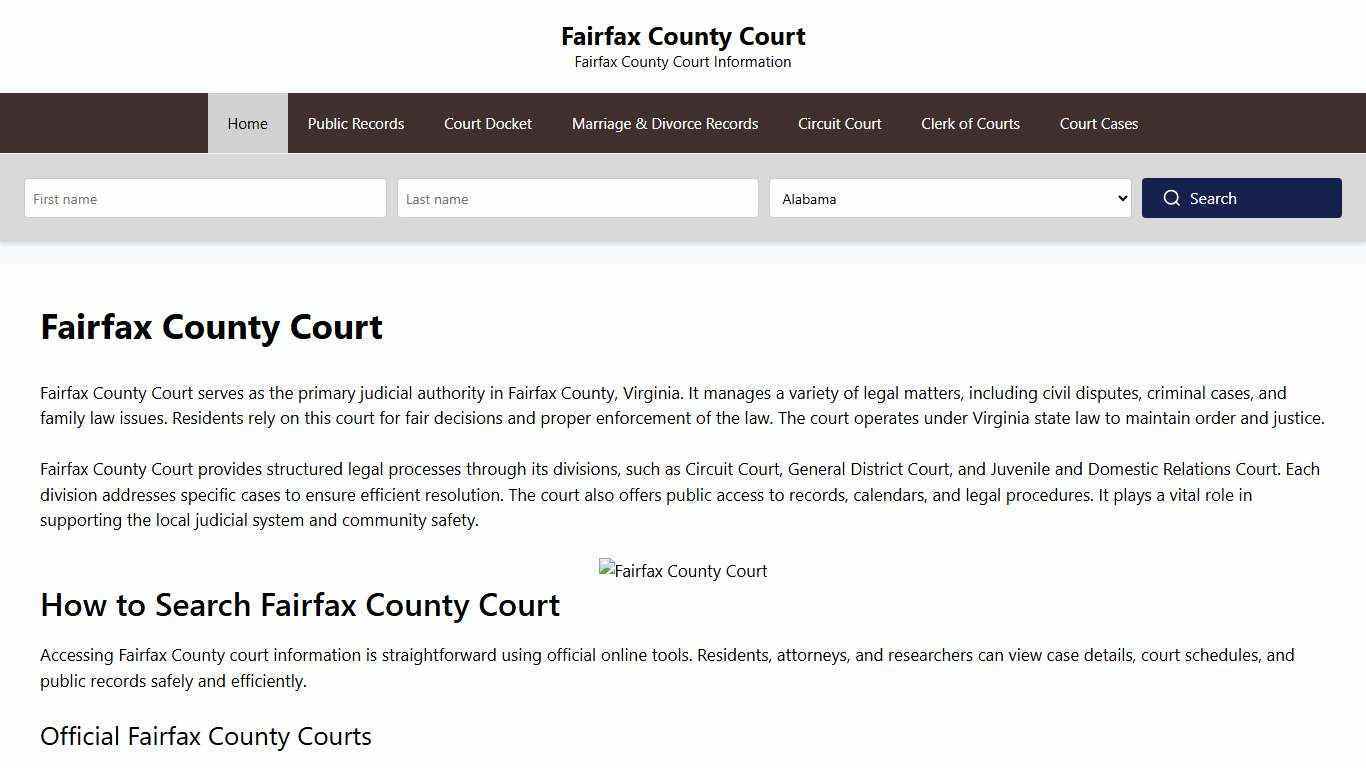 Fairfax County Court